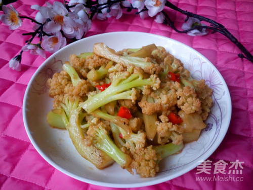 小炒花菜的做法