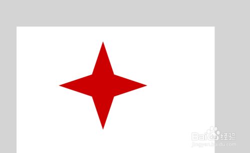 flash怎么画出一个红色的四角星