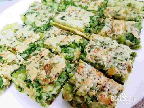 简单快手健康早餐—美味生菜饼