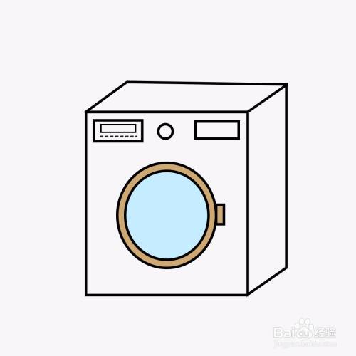 洗衣机简笔画怎么画?