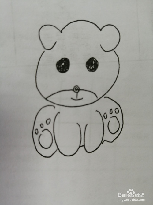 可爱的小熊怎么画