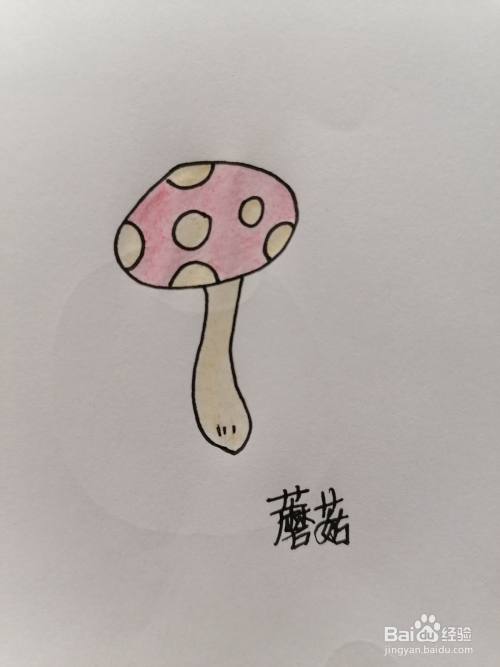 蘑菇简笔画怎么画