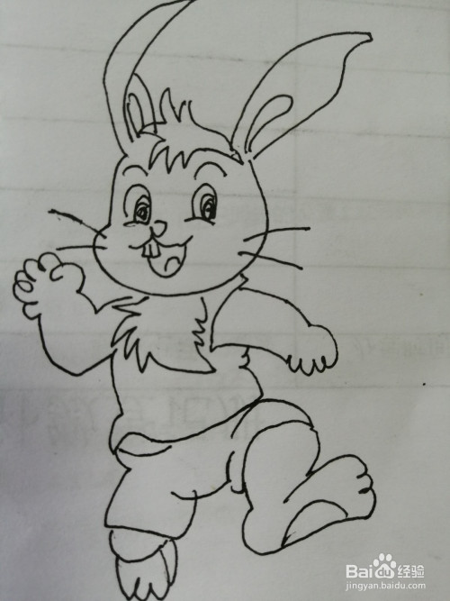 如何画简笔画小兔子