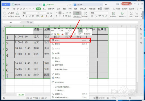 wps文字如何将表格复制到文档中且保留格式?