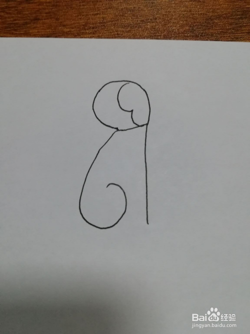 简笔画(25)——用数字67画出简单的小猴子