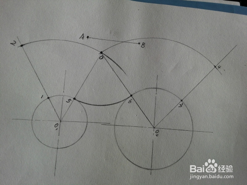 如何画圆与圆的外连接圆弧(半径根据需要绘制)