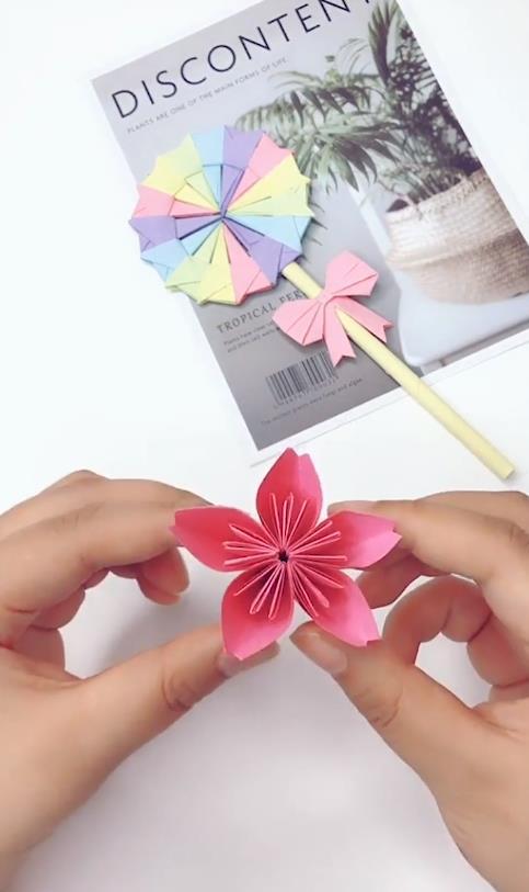 手工立体樱花怎么做