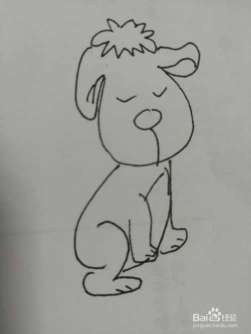 简笔画可爱的小狗怎么画