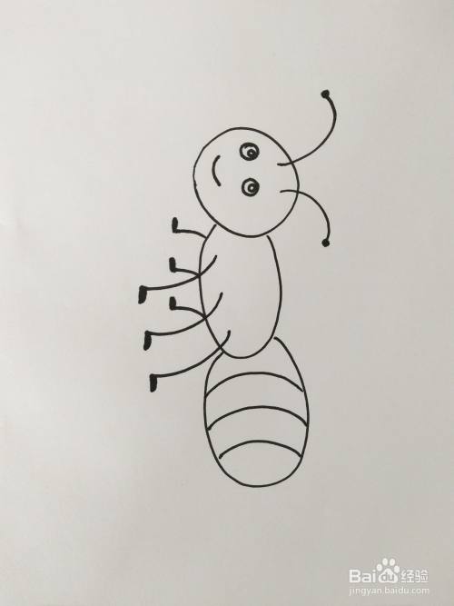 简笔儿童画-小蚂蚁