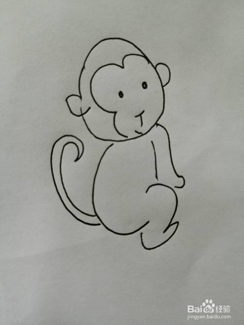 可爱的小猴子怎么画