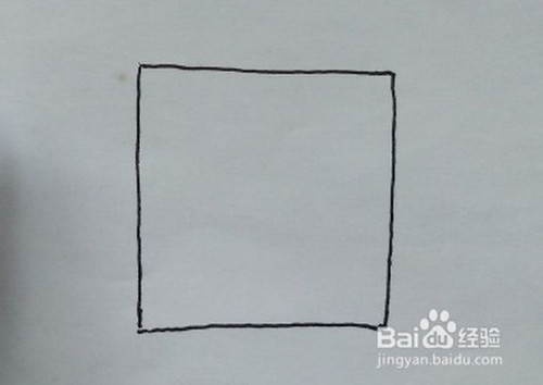 2 在上方和右侧各画一个平行四边形,如图所示.