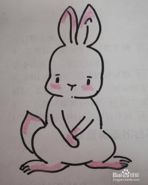 动物简笔画 兔子的画法