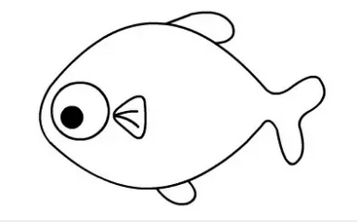 简笔画:教你怎么画可爱的小鱼