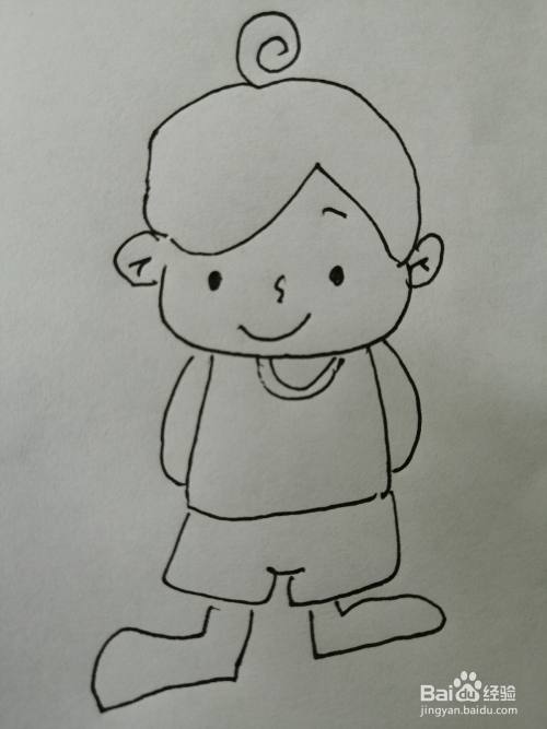 今天,小编和小朋友们一起来分享可爱的小男孩的画法,一起来学习吧!