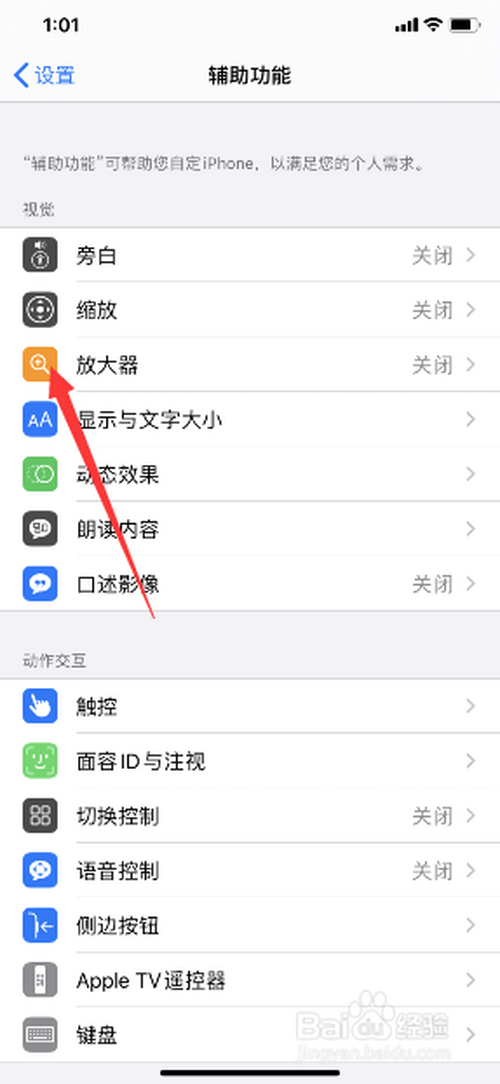 iphone11怎样打开放大镜