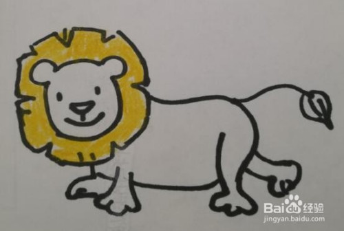 狮子的画法 狮子的简笔画