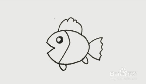 简笔画系列-小鱼怎么画