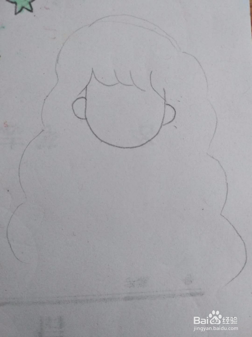 适合宝宝的简笔画亲子手工简笔画晚会女孩的画法