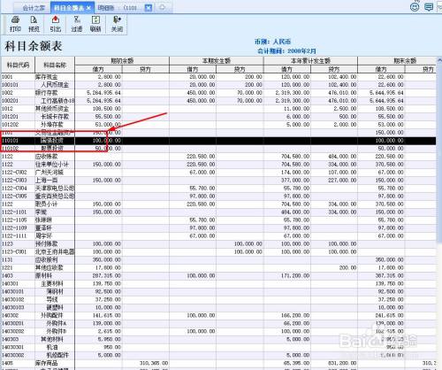 kis双击科目余额表的科目不显示明细账怎么处理