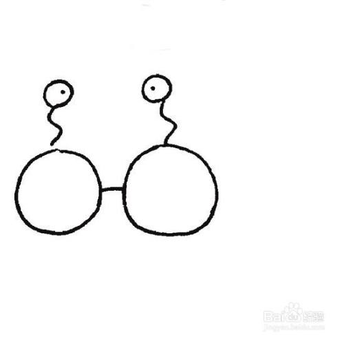 眼镜的简笔画