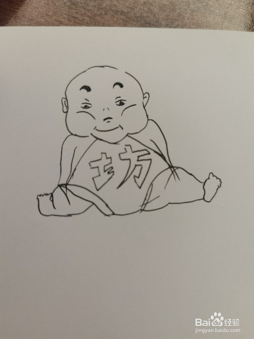 如何绘画宫崎骏里的胖小孩简笔画?