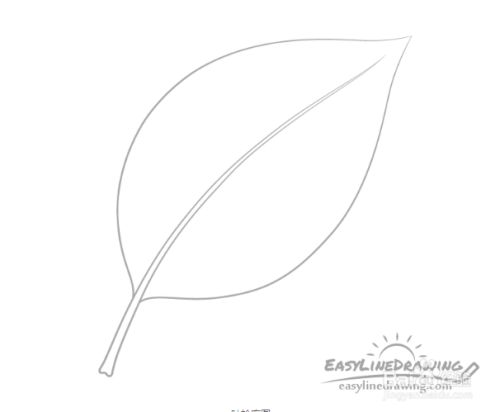 尝试绘制叶子的整体形状,使其具有一定的曲线.这将使其看起来更自然.