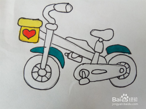自行车的简笔画怎么画?