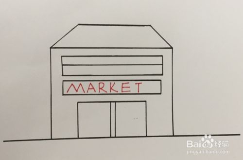 商场的简笔画怎么画-百度经验