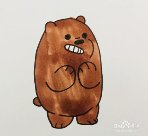 熊的简笔画怎么画