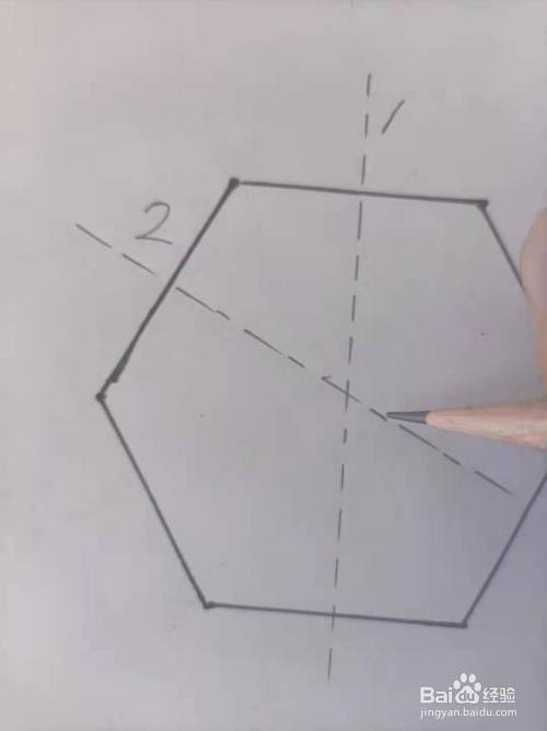 正六边形有几条对称轴怎么画