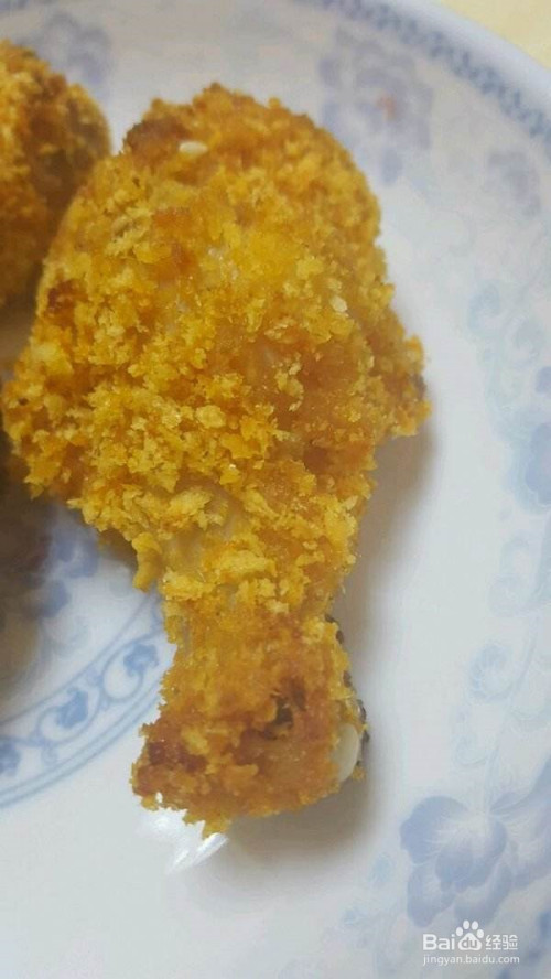 面包糠鸡腿的做法