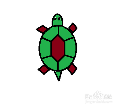 如何画乌龟的简笔画