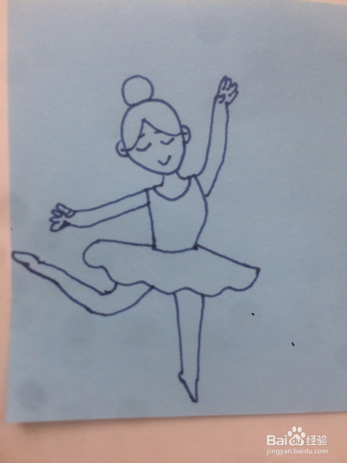 怎么简单的画一个正在跳舞的小女孩
