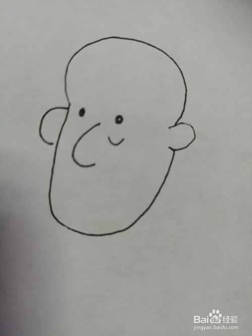 简笔画老头怎么画