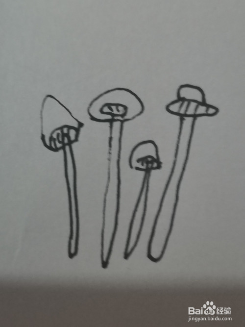 蘑菇简笔画大全