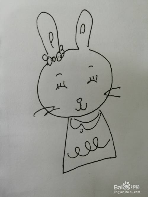 漂亮的小兔子怎么画