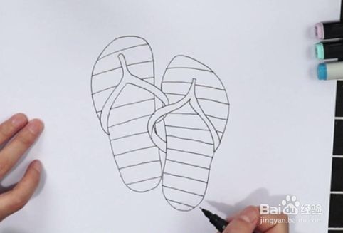 拖鞋的简笔画怎么画