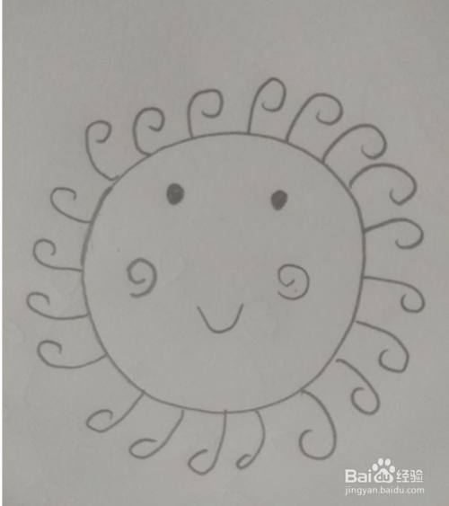 儿童简笔画太阳的多种画法