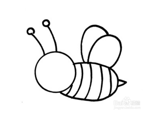 简笔画qq蜜蜂怎么画