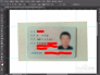 如何把拍成照片的身份证做成复印件效果