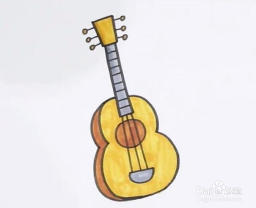 吉他的简笔画怎么画