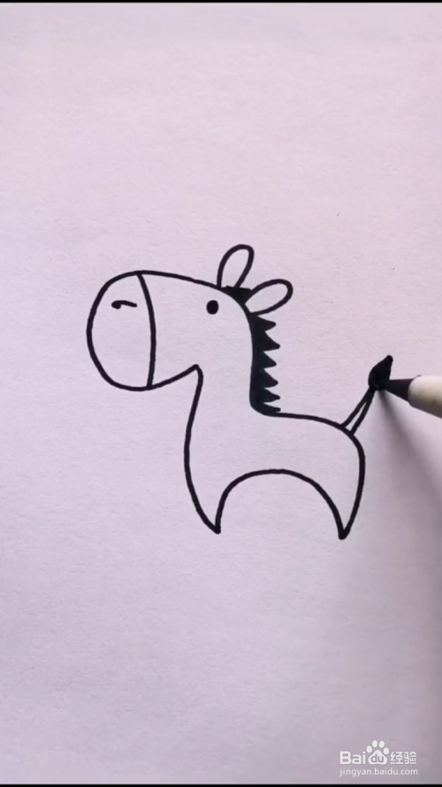 斑马的简笔画如何画?