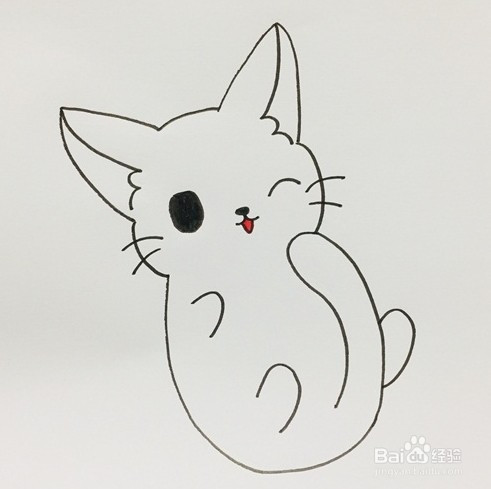 简笔画系列-猫怎么画简单又漂亮