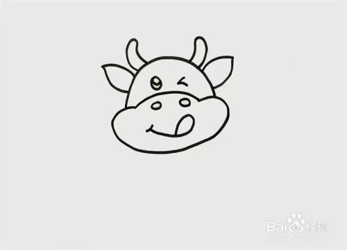 牛的卡通形象怎么画