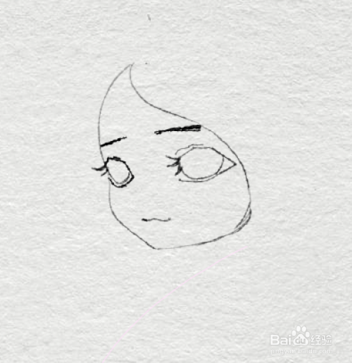 简笔画如何画穿汉服的长发女孩
