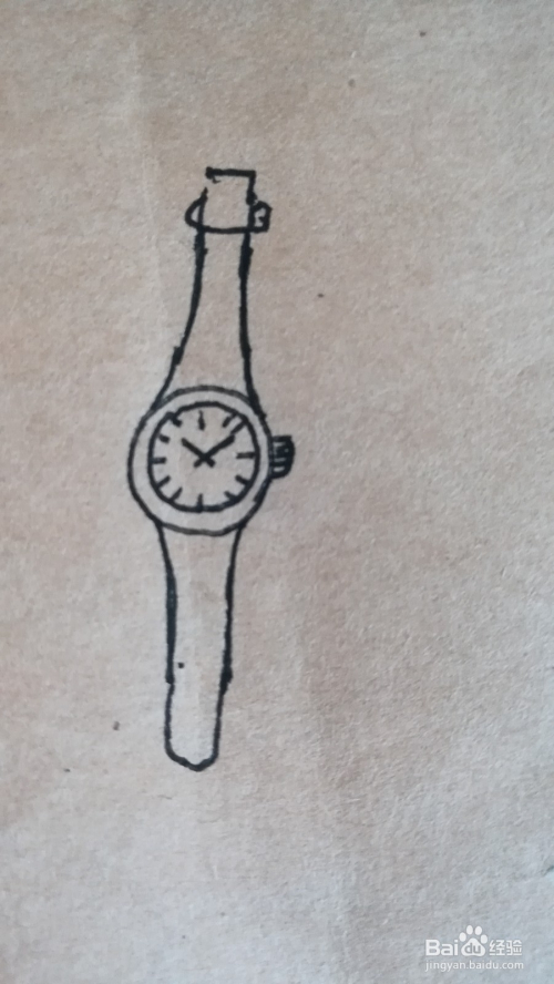 怎么画手表的彩铅简笔画