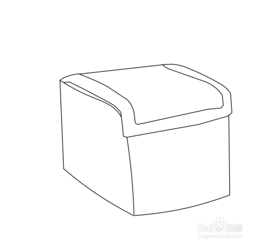 简笔画--小型收纳盒的画法