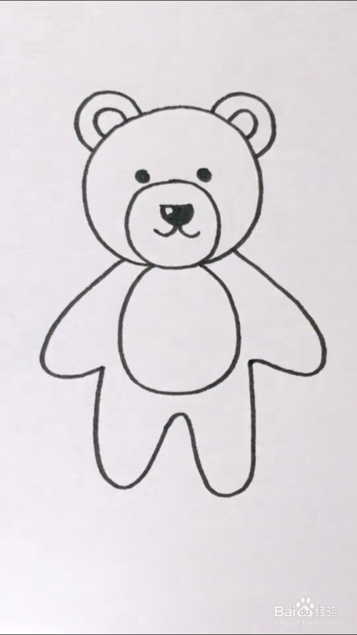 熊的简笔画怎样画?