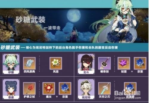 原神1.6砂糖阵容推荐