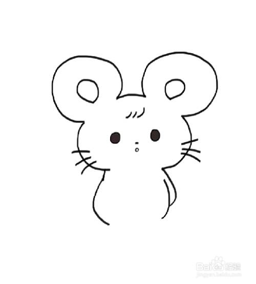 怎么画卡通老鼠的简笔画
